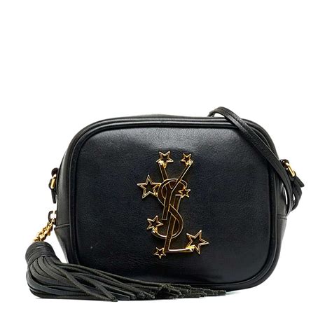 ysl monogram blogger bag|SAINT LAURENT Nappa Monogram Blogger Bag Black.